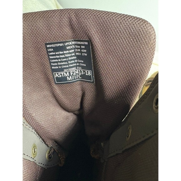 Men's Herman Survivors Brown Leather Round Safety size 9w - Picture 7 of 9